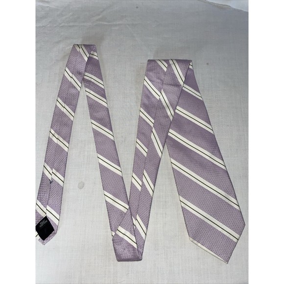 Tom James Executive Collection Dress Tie Men’s Size 58” Light Purple Silk Blend - Picture 1 of 12